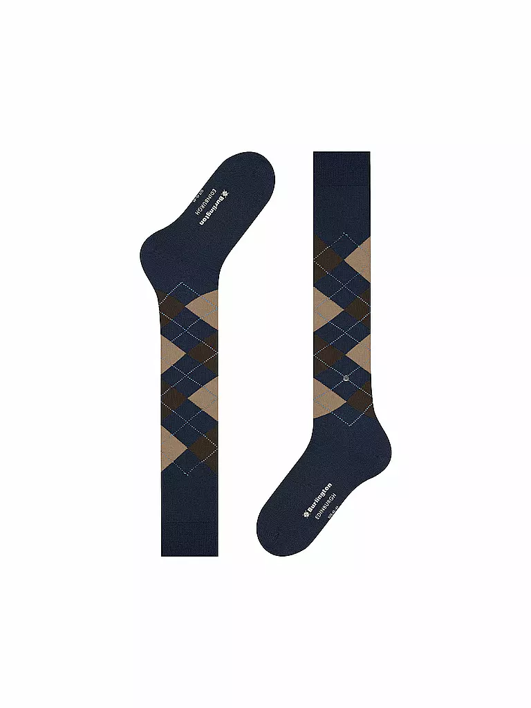 BURLINGTON | Chaussettes hautes pour homme EDINBURGH 40-46 marine | 
