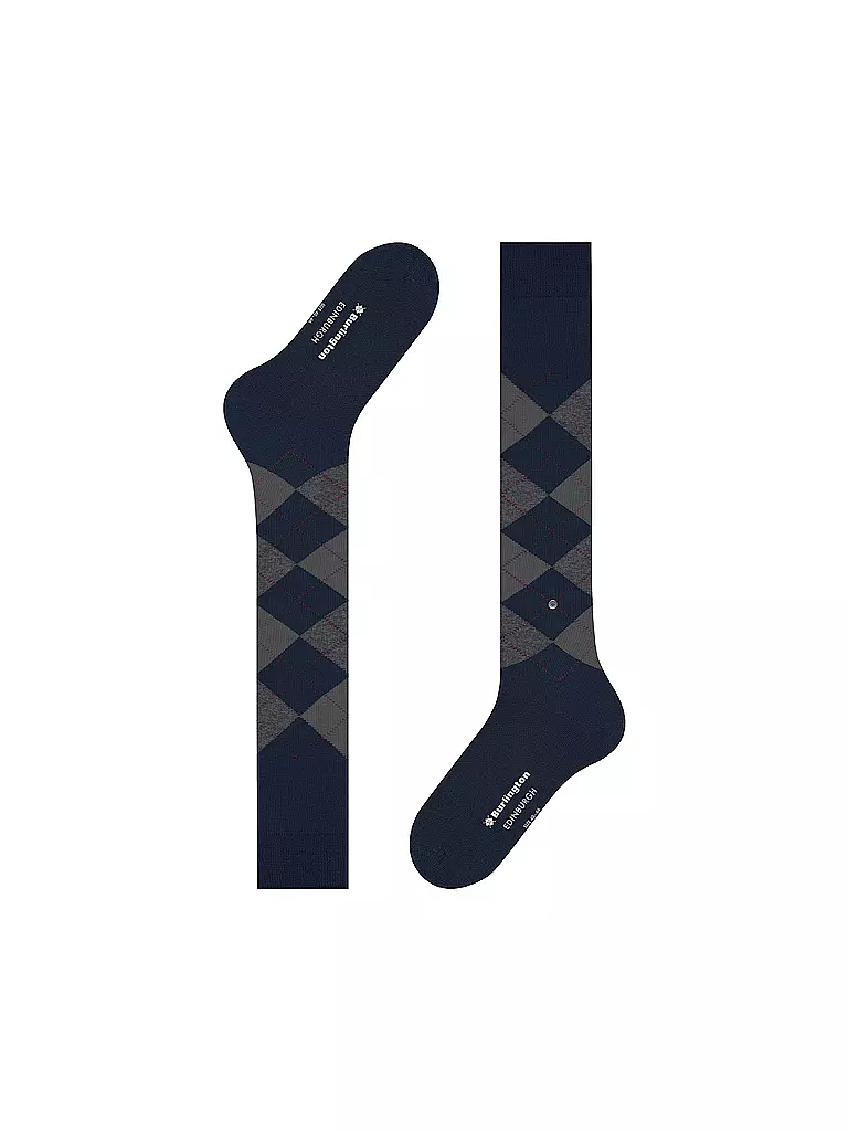 BURLINGTON | Chaussettes hautes pour homme EDINBURGH 40-46 marine | 