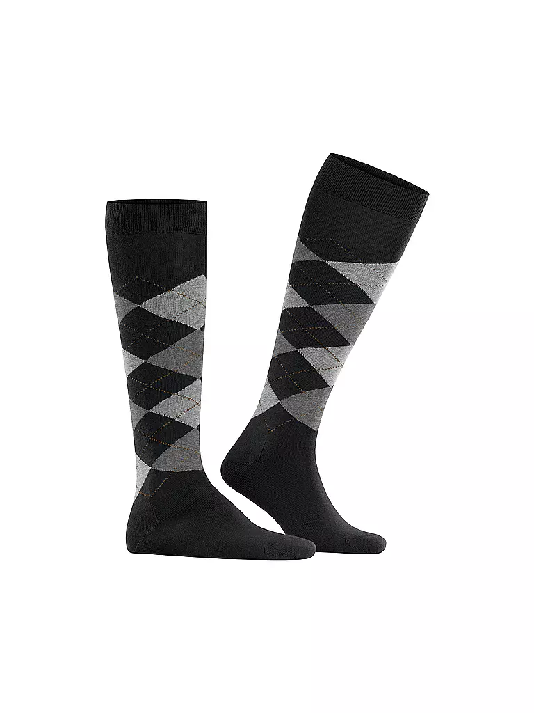 BURLINGTON | Chaussettes hautes pour homme EDINBURGH 40-46 noir | 