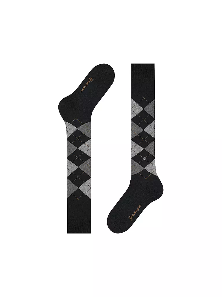 BURLINGTON | Chaussettes hautes pour homme EDINBURGH 40-46 noir | 