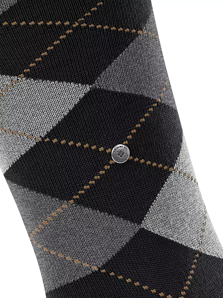 BURLINGTON | Chaussettes hautes pour homme EDINBURGH 40-46 noir | 