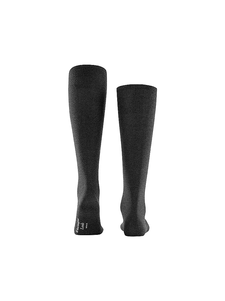 BURLINGTON | Chaussettes hautes pour homme LEEDS 40-46 asphalt mel | 