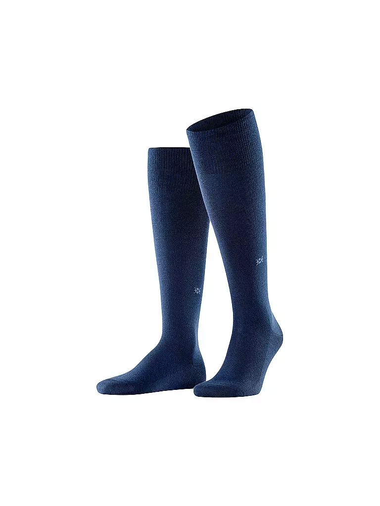 BURLINGTON | Chaussettes hautes pour homme LEEDS 40-46 marine | dunkelblau