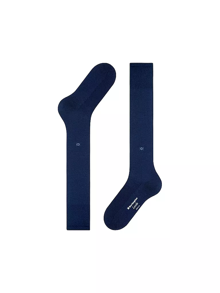BURLINGTON | Chaussettes hautes pour homme LEEDS 40-46 marine | 