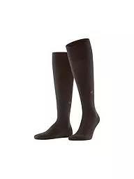 BURLINGTON | Chaussettes hautes pour homme LEEDS 40-46 marron foncé | Marron