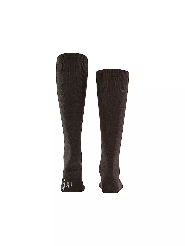 BURLINGTON | Chaussettes hautes pour homme LEEDS 40-46 marron foncé | 