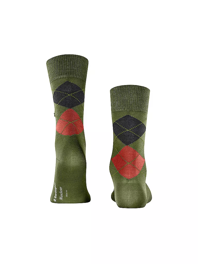 BURLINGTON | Chaussettes homme 40-46 MANCHESTER flourite | olive