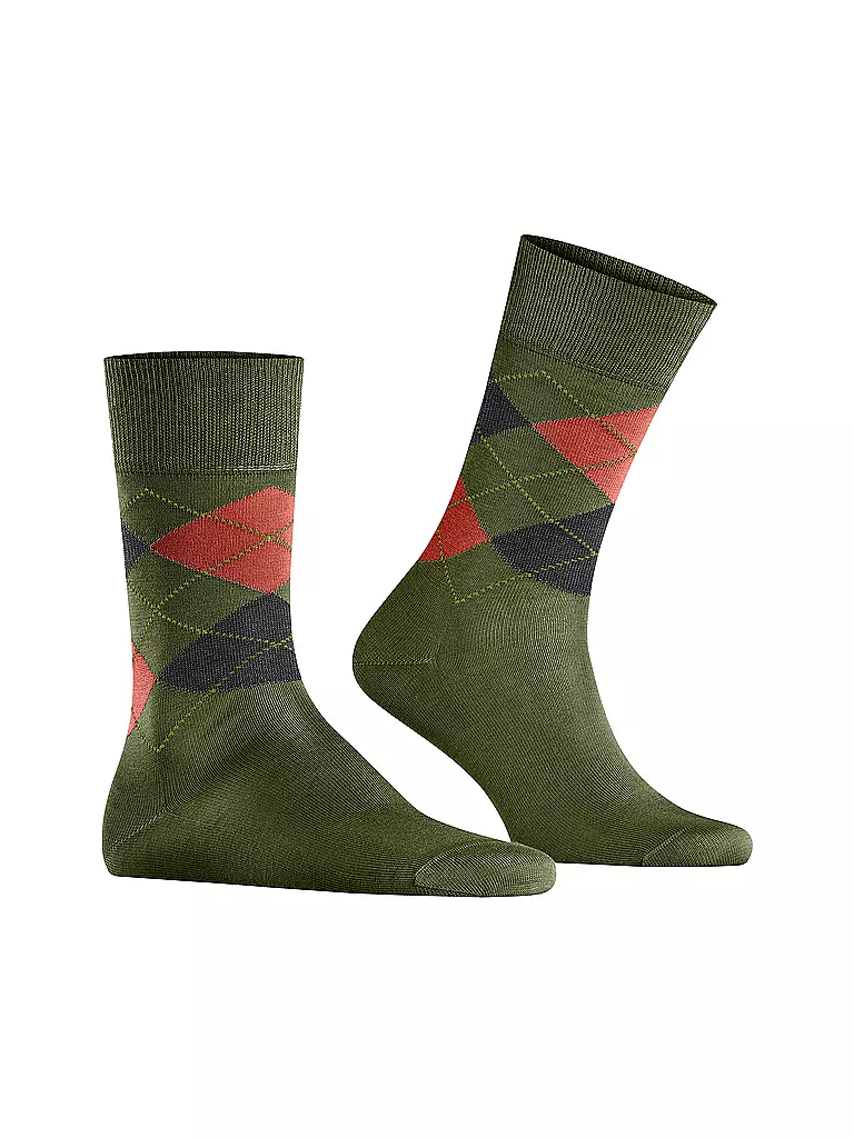 BURLINGTON | Chaussettes homme 40-46 MANCHESTER flourite | olive