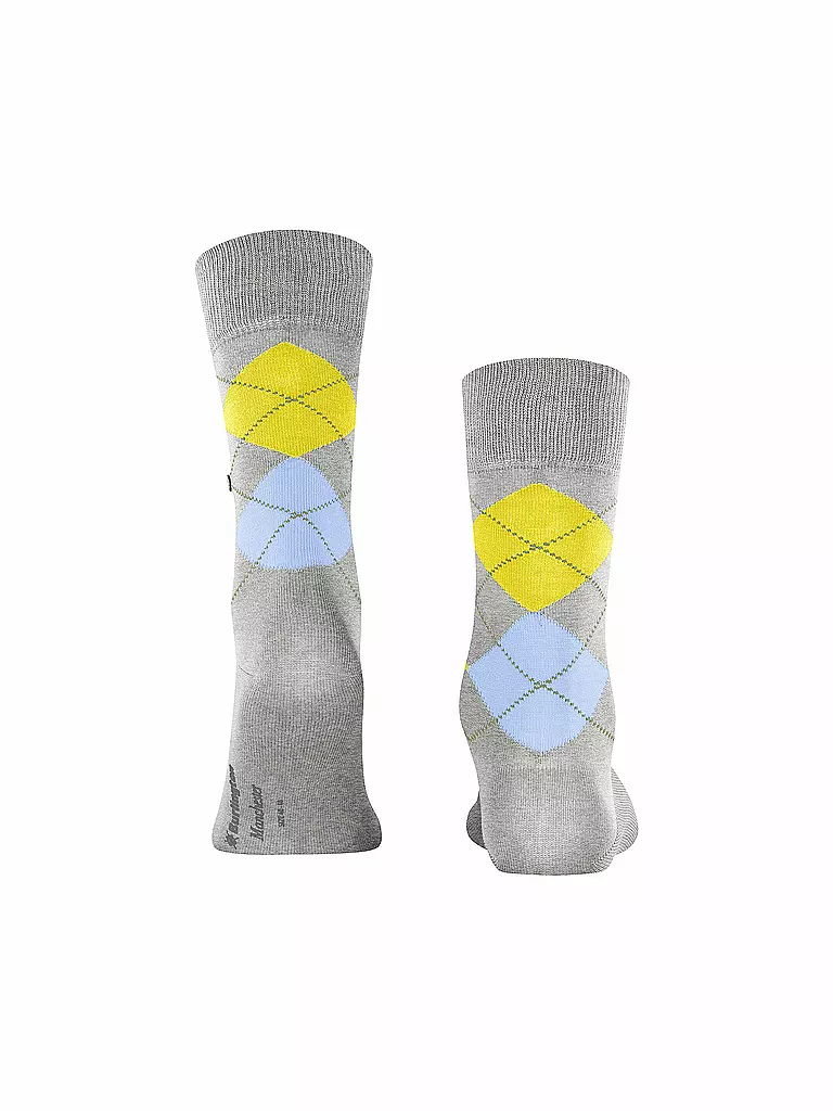 BURLINGTON | Chaussettes homme 40-46 MANCHESTER gris clair chiné | 