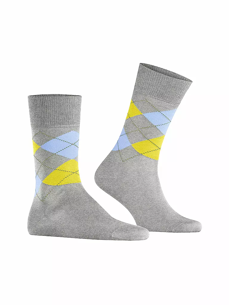 BURLINGTON | Chaussettes homme 40-46 MANCHESTER gris clair chiné | 
