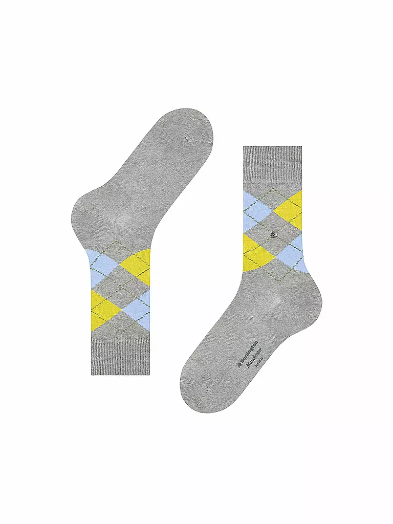 BURLINGTON | Chaussettes homme 40-46 MANCHESTER gris clair chiné | 