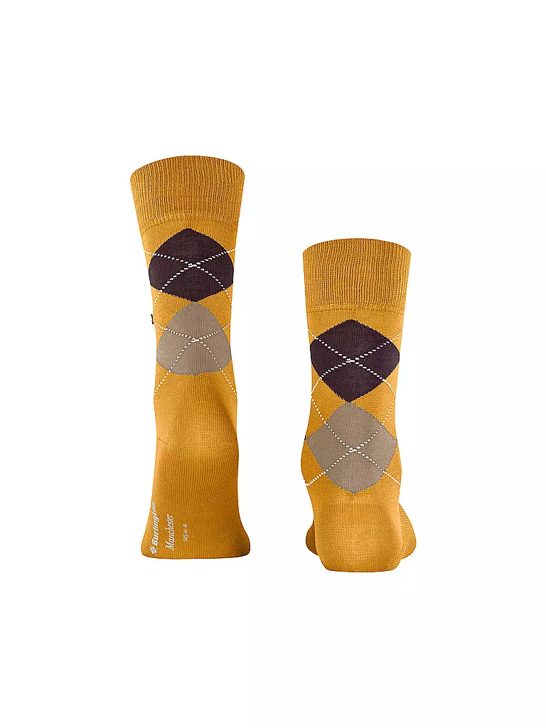 BURLINGTON | Chaussettes homme 40-46 MANCHESTER jaune d'œuf | gelb