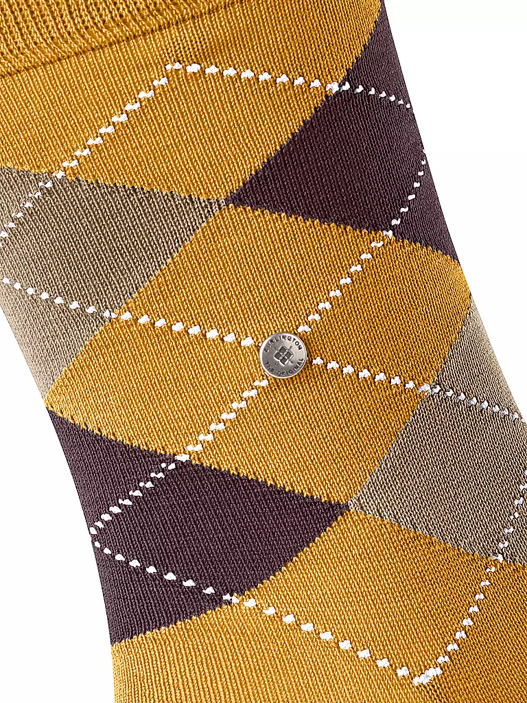 BURLINGTON | Chaussettes homme 40-46 MANCHESTER jaune d'œuf | gelb