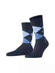 BURLINGTON | Chaussettes homme 40-46 MANCHESTER shamrock | Bleu foncé
