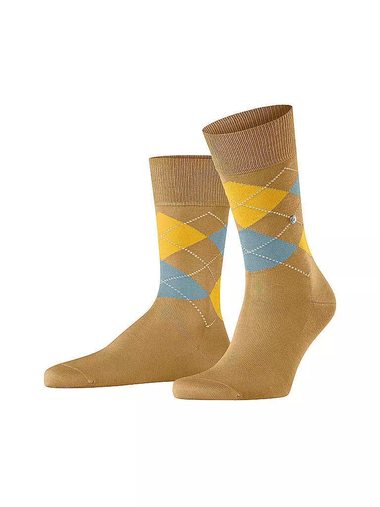 BURLINGTON | Chaussettes homme 40-46 MANCHESTER moutarde | camel