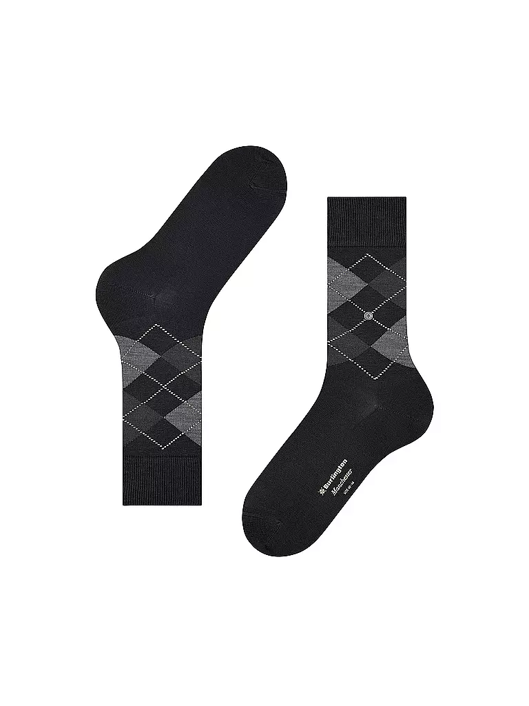 BURLINGTON | Chaussettes homme 40-46 MANCHESTER noir | 