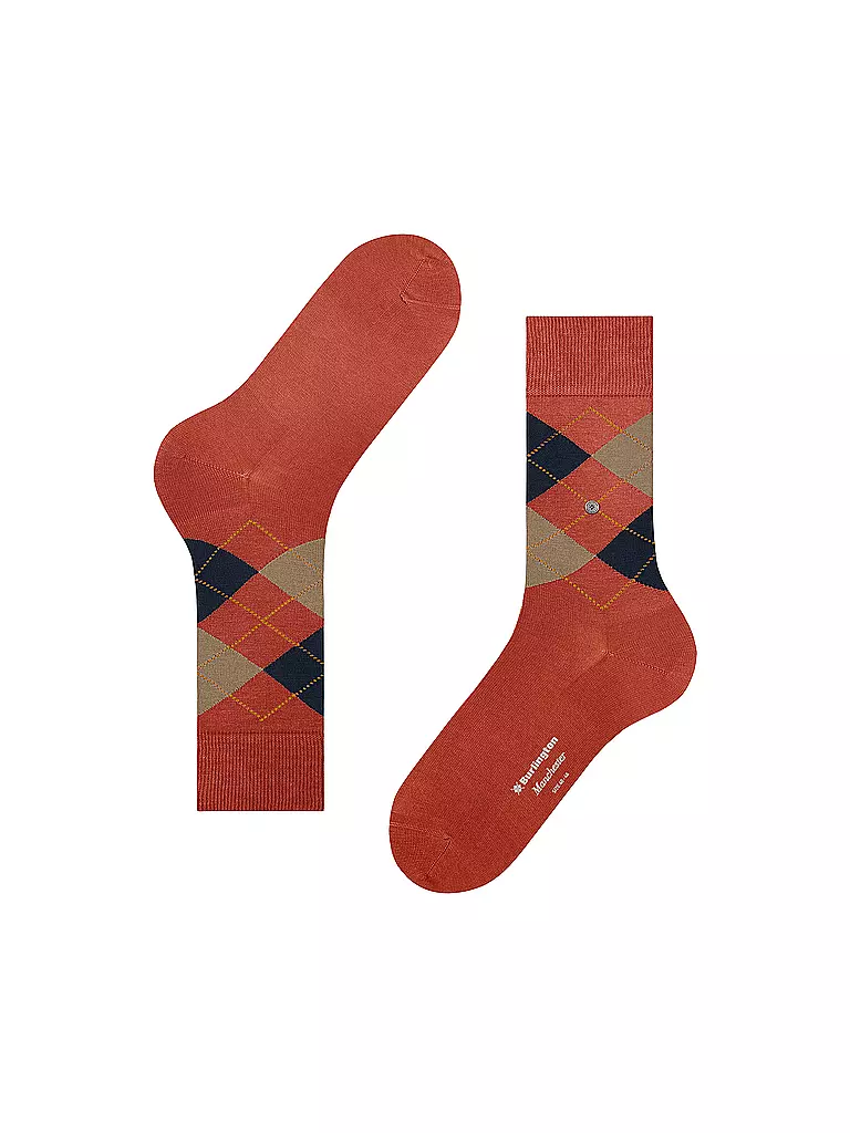 BURLINGTON | Chaussettes homme 40-46 MANCHESTER orange | orange