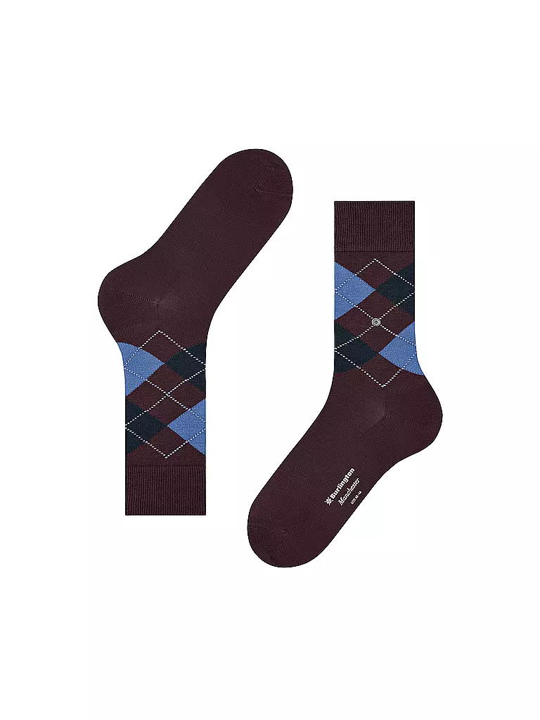 BURLINGTON | Chaussettes homme 40-46 MANCHESTER tangerine bluestone | beere