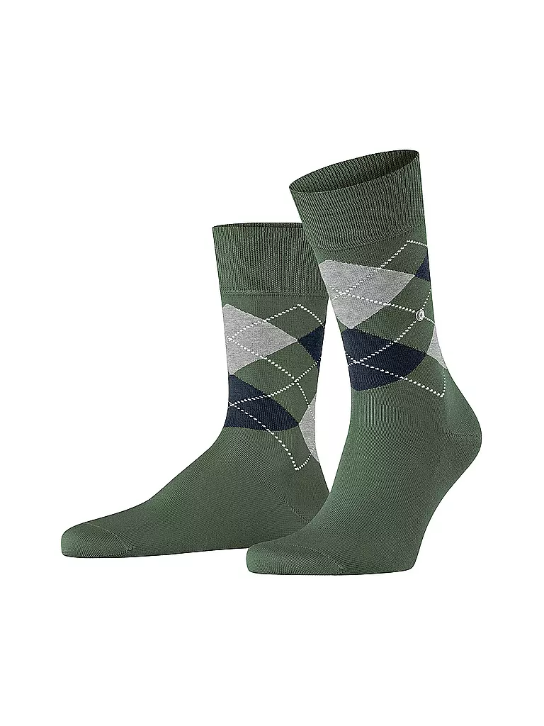 BURLINGTON | Chaussettes homme 40-46 MANCHESTER vert montagne | olive