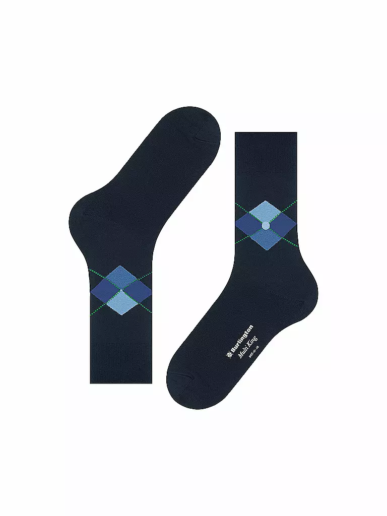 BURLINGTON | Chaussettes homme 40-46 MULTI KING marine | 