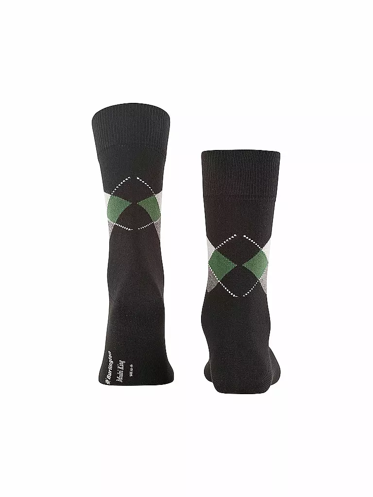 BURLINGTON | Chaussettes homme 40-46 MULTI KING noir | 