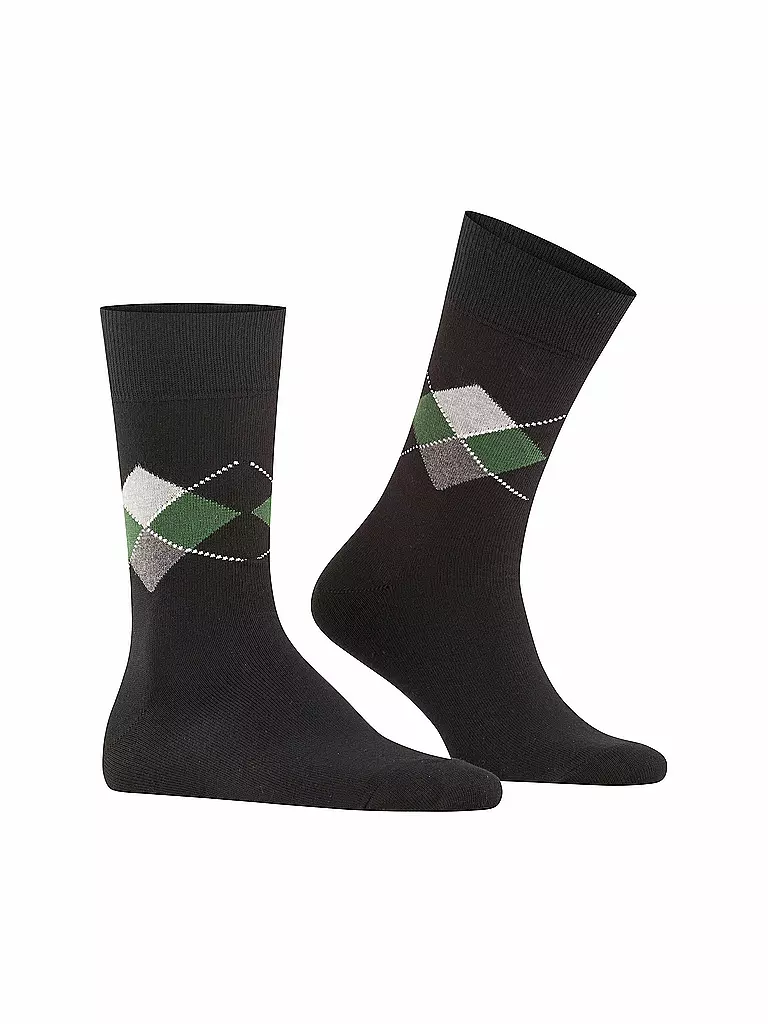 BURLINGTON | Chaussettes homme 40-46 MULTI KING noir | 