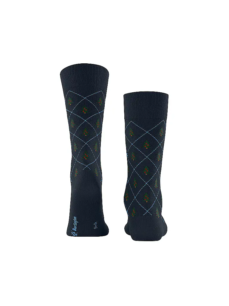BURLINGTON | Chaussettes Homme ARBRE DE NOËL 40-46 marine | 