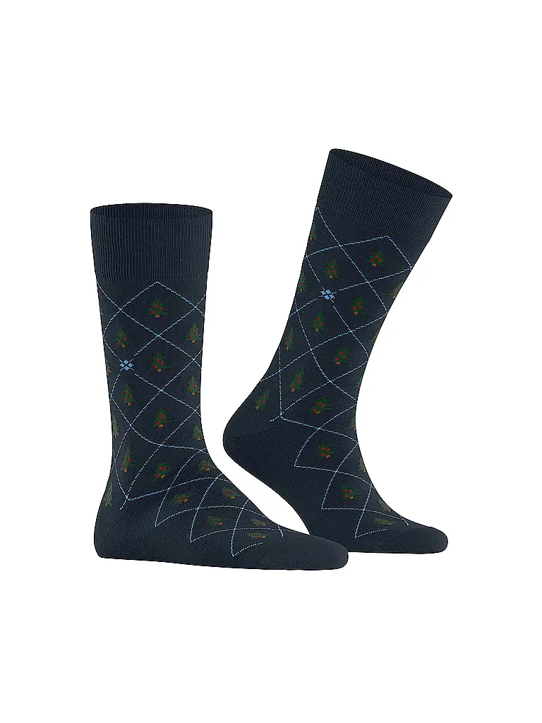 BURLINGTON | Chaussettes Homme ARBRE DE NOËL 40-46 marine | 