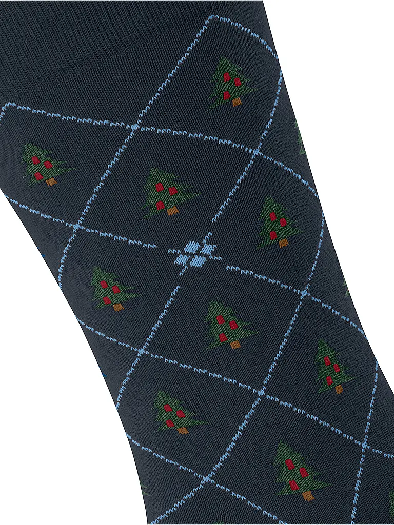 BURLINGTON | Chaussettes Homme ARBRE DE NOËL 40-46 marine | 