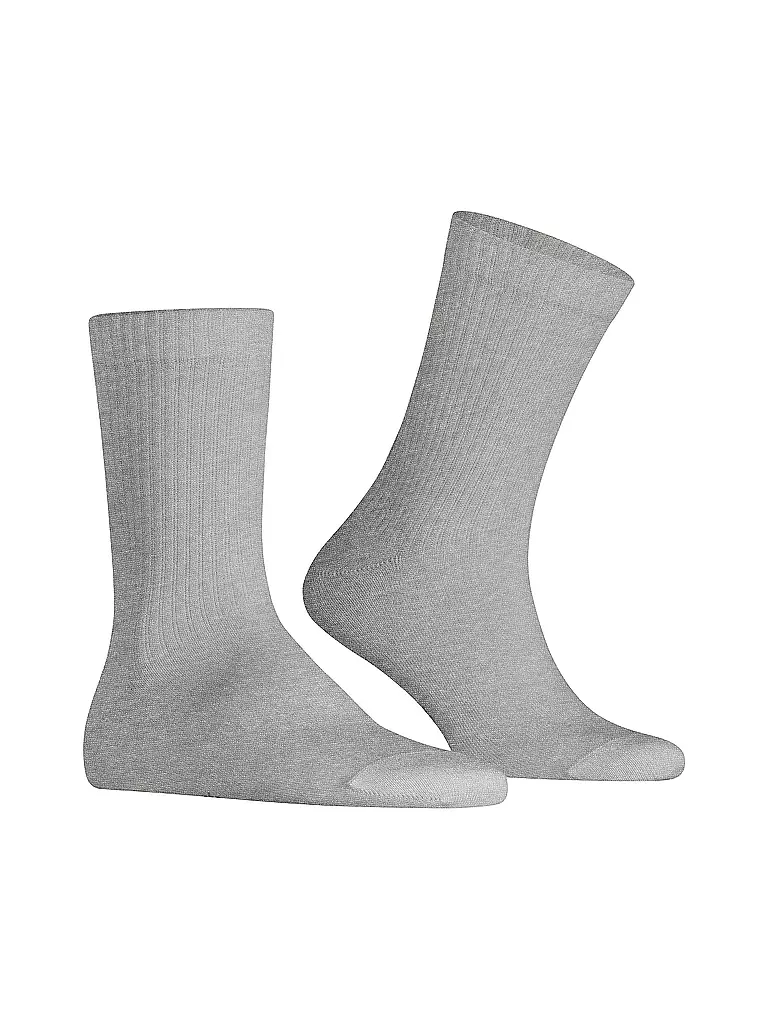 BURLINGTON | Chaussettes homme BOND STREET 40-46 gris chiné | 