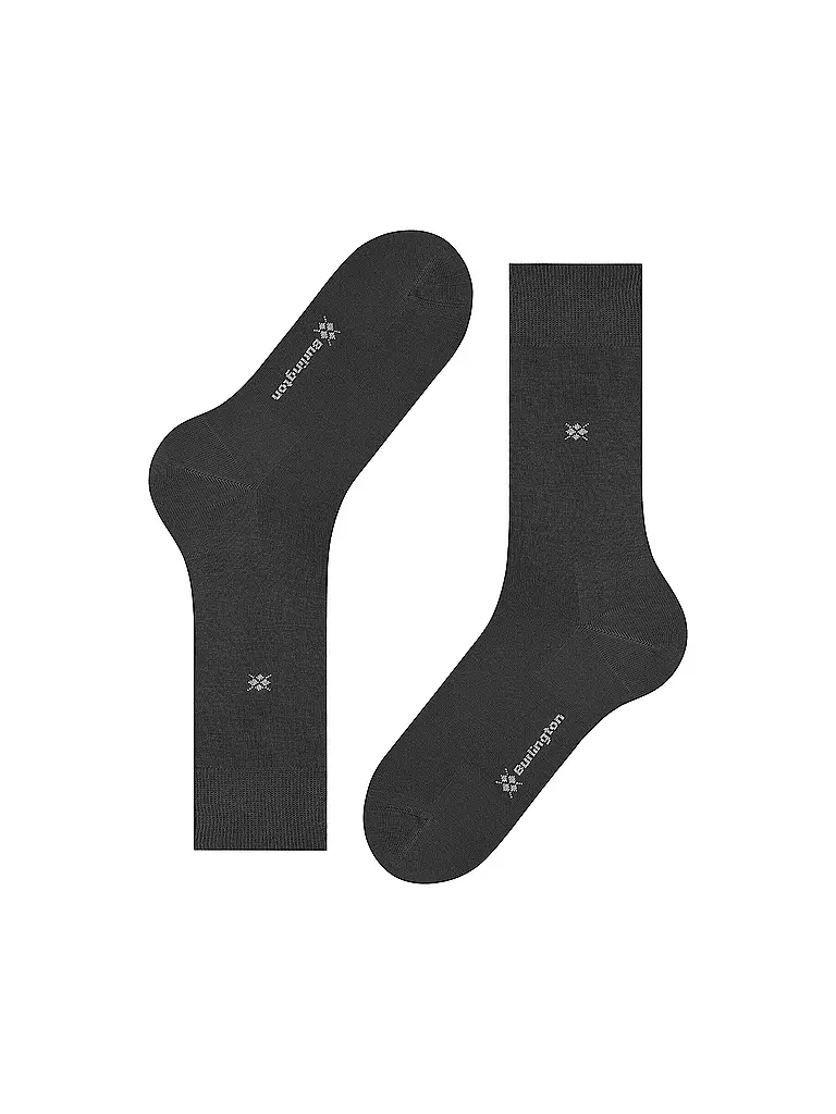 BURLINGTON | Chaussettes homme DUBLIN SO 40-46 anthracite mél. | 