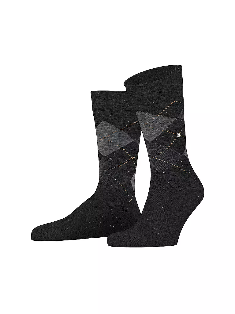 BURLINGTON | Chaussettes homme DUNDEE 40-46 anthra mel | schwarz