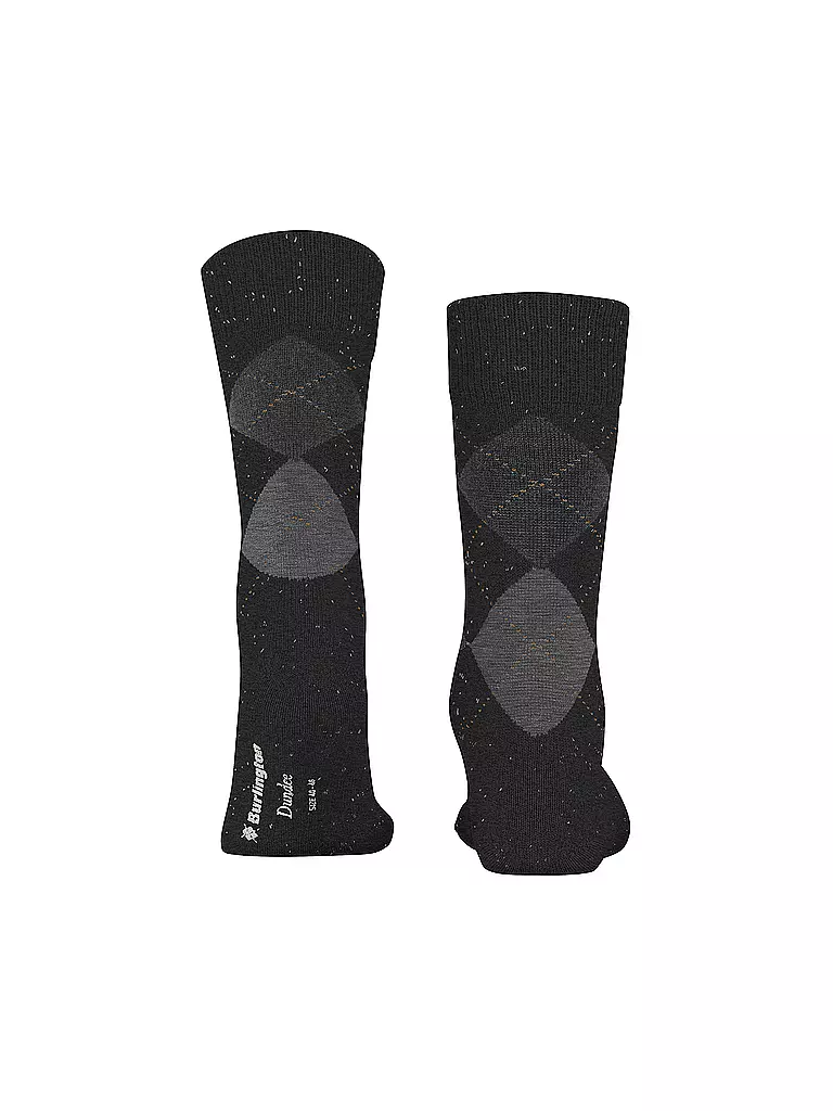 BURLINGTON | Chaussettes homme DUNDEE 40-46 anthra mel | schwarz