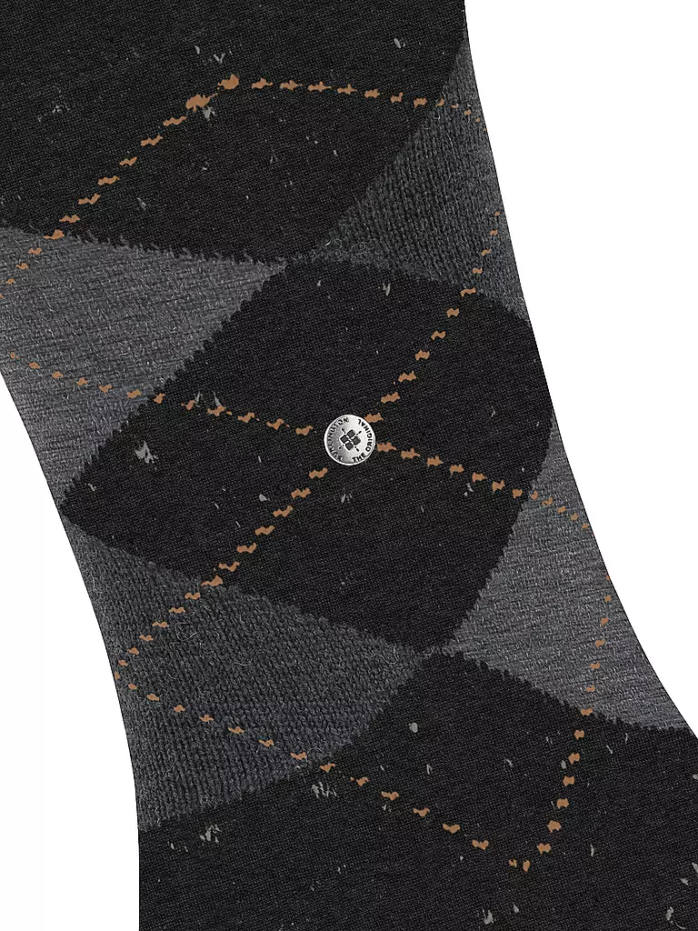 BURLINGTON | Chaussettes homme DUNDEE 40-46 anthra mel | schwarz