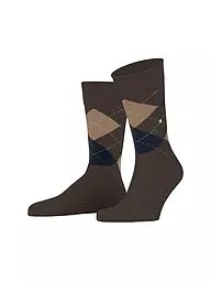BURLINGTON | Chaussettes homme DUNDEE 40-46 carbon mel | Marron