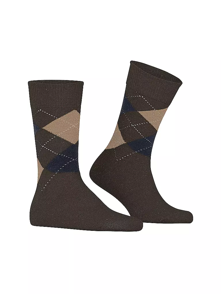 BURLINGTON | Chaussettes homme DUNDEE 40-46 buckeye mel | 