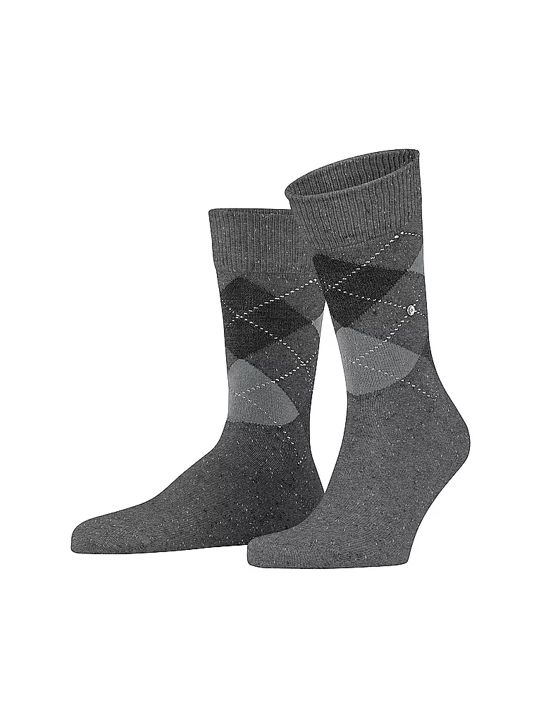 BURLINGTON | Chaussettes homme DUNDEE 40-46 carbon mel | grau