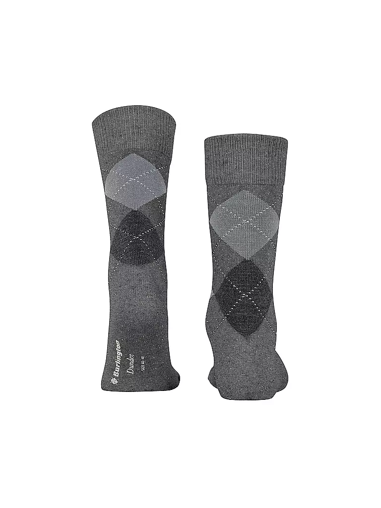 BURLINGTON | Chaussettes homme DUNDEE 40-46 carbon mel | 