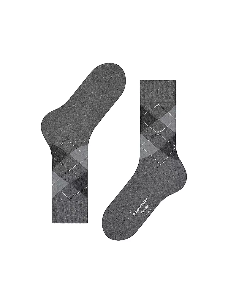 BURLINGTON | Chaussettes homme DUNDEE 40-46 carbon mel | 