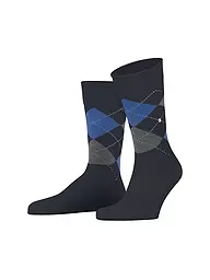 BURLINGTON | Chaussettes homme DUNDEE 40-46 carbon mel | Bleu foncé