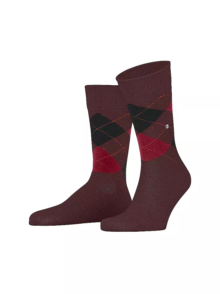 BURLINGTON | Chaussettes homme DUNDEE 40-46 merlot | dunkelrot