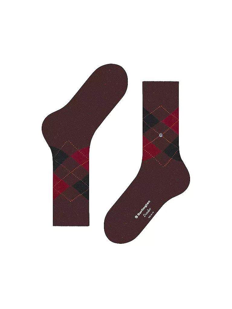 BURLINGTON | Chaussettes homme DUNDEE 40-46 merlot | 