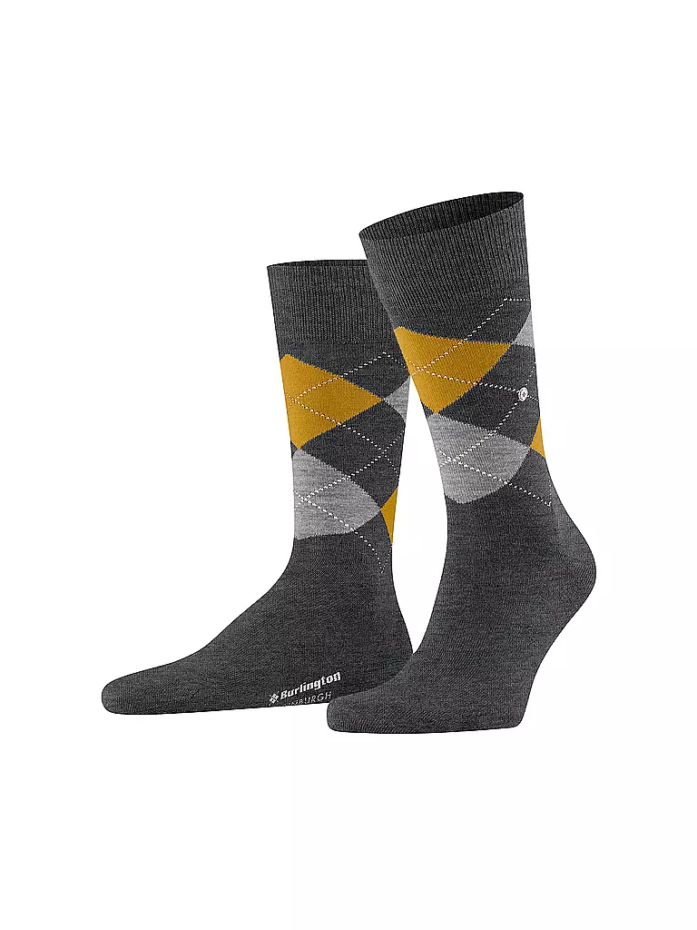 BURLINGTON | Chaussettes homme EDINBURGH 40-46 asphalte chiné | grau