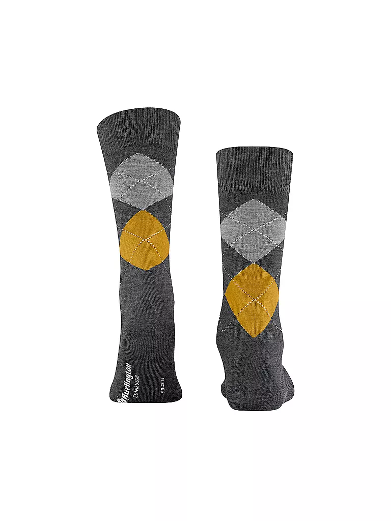 BURLINGTON | Chaussettes homme EDINBURGH 40-46 asphalte chiné | 