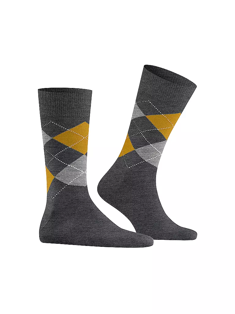 BURLINGTON | Chaussettes homme EDINBURGH 40-46 asphalte chiné | 
