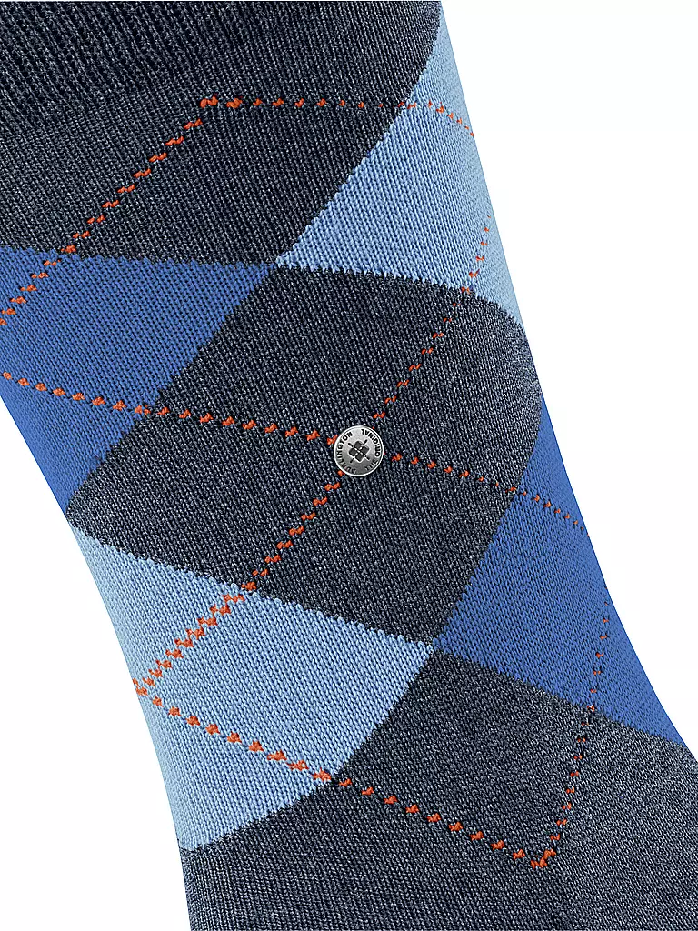 BURLINGTON | Chaussettes homme EDINBURGH 40-46 bleu foncé chiné | blau
