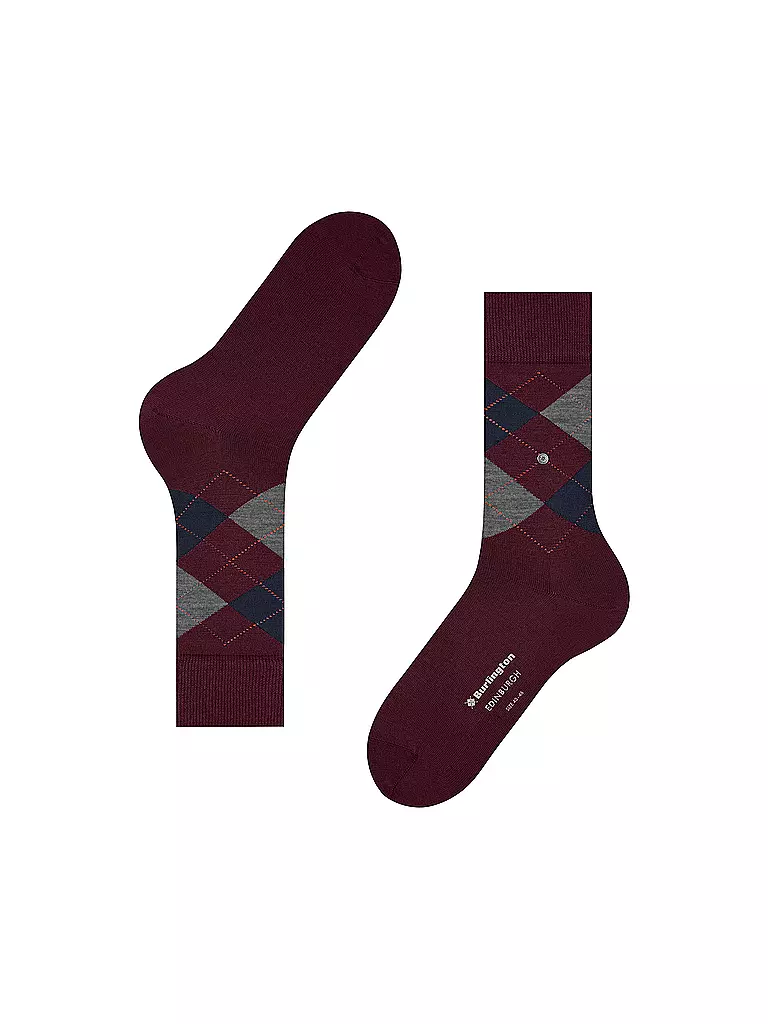 BURLINGTON | Chaussettes homme EDINBURGH 40-46 claret | 