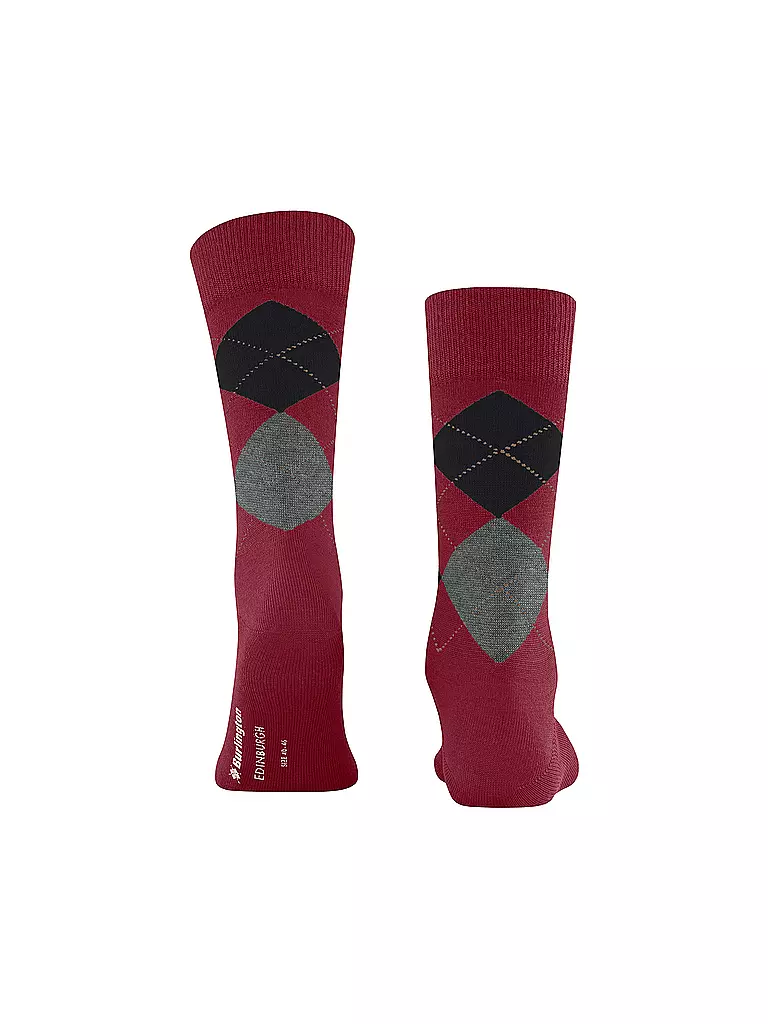 BURLINGTON | Chaussettes homme EDINBURGH 40-46 cranberry | 