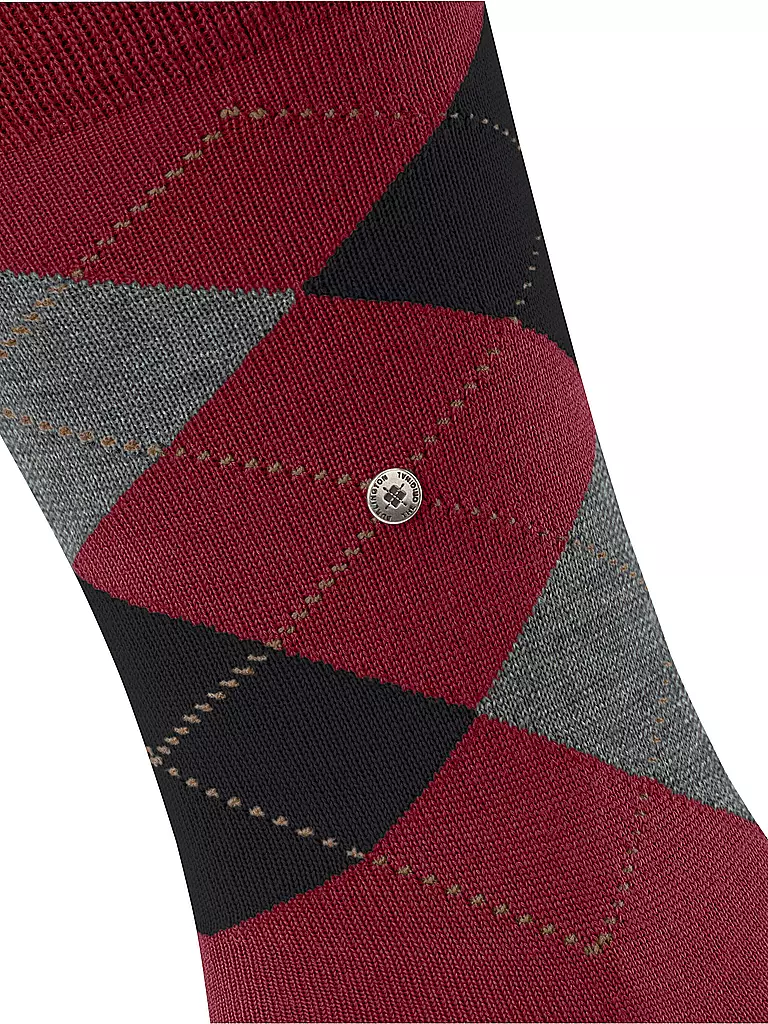 BURLINGTON | Chaussettes homme EDINBURGH 40-46 cranberry | 