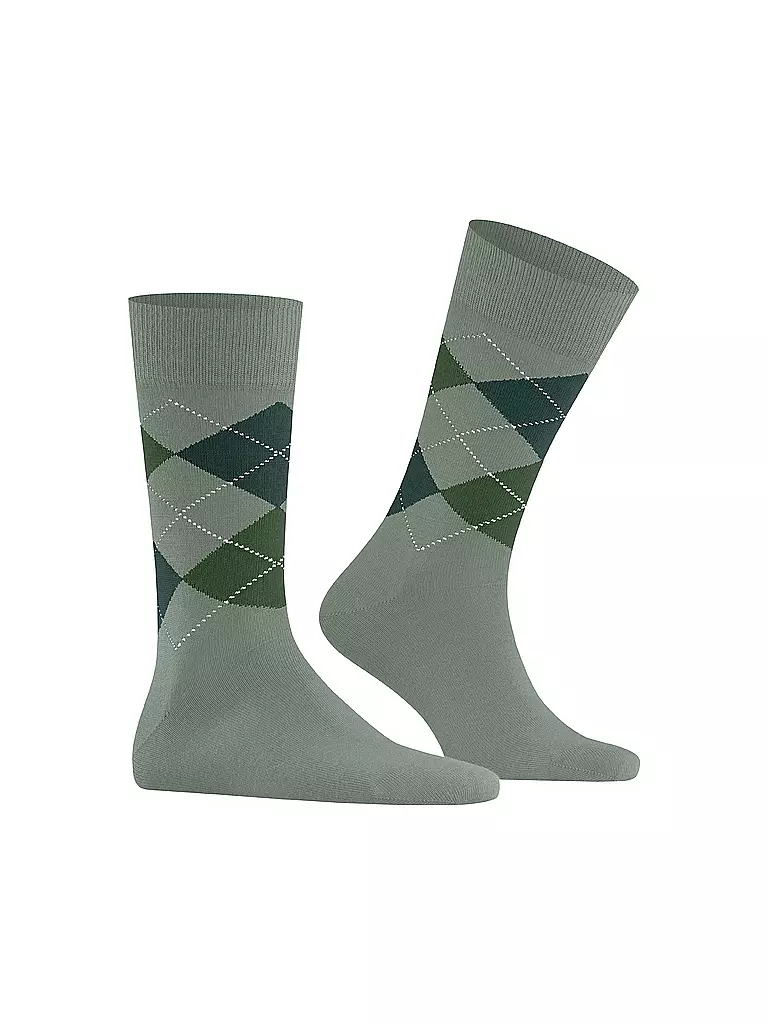 BURLINGTON | Chaussettes homme EDINBURGH 40-46 sauge | 